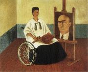 Frida Kahlo The artist and Doc. oil painting reproduction